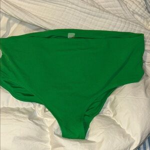 Vibrant Green High-Waisted Bikini Bottom